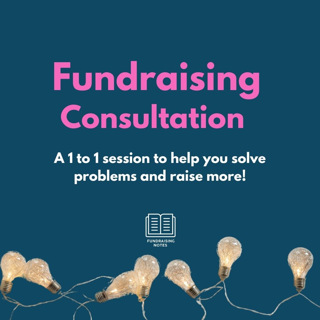 Fundraising Consultation. 1 to 1.